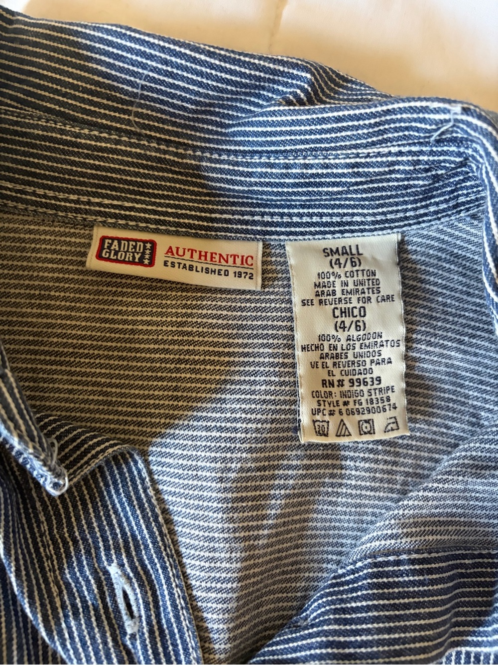 100% cotton striped dress - Picture 2 of 2